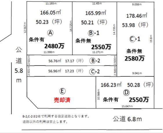 【土地図】 | 熊谷市籠原南2丁目 A区画　2480万 土地