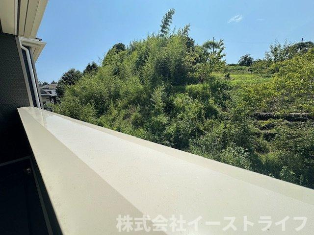 【新築戸建】　いわき市好間町中好間第3の展望|1号棟写真　バルコニーからの眺望です。