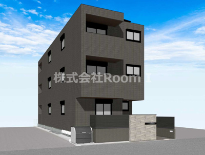 【外観パース】 | 【ペット共生・ZEHマンション】（仮称）大阪市旭区新森５丁目ヘーベルメゾン・旭化成ヘーベルメゾンHEBEL HAUS | 外観パースです