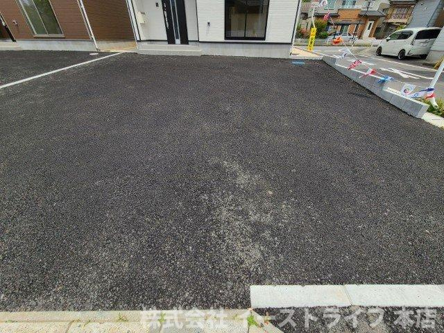 【新築戸建】　いわき市仁井田町第2　全5棟の駐車場|1号棟写真　カースペースです
