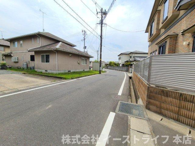 【新築戸建】　いわき市仁井田町第2　全5棟の前面道路含む現地写真|東側5.94ｍ公道