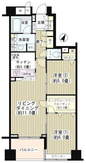 【間取り】 | KDXレジデンス日本橋水天宮