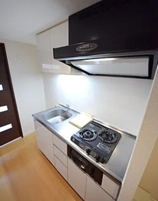 【キッチン】 | ボヌール和泉 | グリル付き２口コンロ。