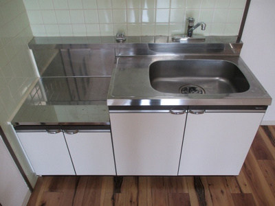 【キッチン】 | レクシア上新庄 | ガスコンロが設置出来るキッチンです