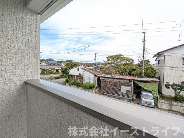 【新築戸建】いわき市泉玉露第5　全2棟の展望|2号棟写真　インナーバルコニーからの眺望です