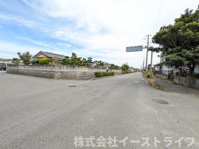 【新築戸建】いわき市泉玉露第5　全2棟の前面道路含む現地写真|北側12ｍ公道