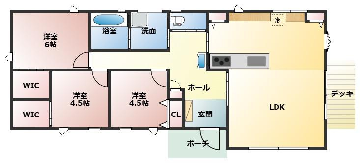 都城市南横市町の新築一戸建の間取り