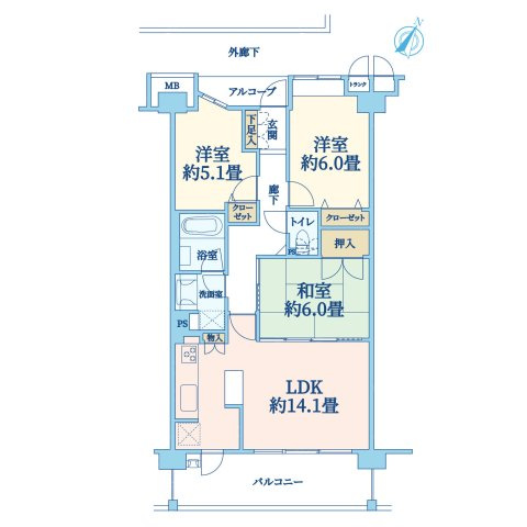 ルイシャトレ鷺沼ヒルトップコートのエントランス|Entrance