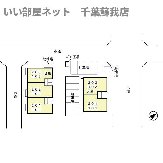 マルシェの区画図