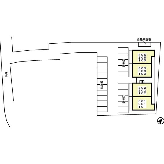エクセレンス フジエ　　刈谷市近郊の賃貸はクラスホームの区画図