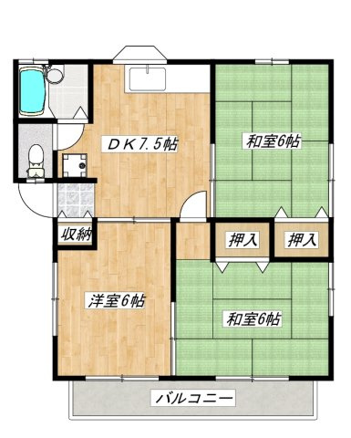 コーポヤジマの間取り