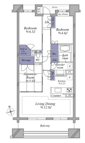 【間取り】 | BELISTA衣笠駅前弐番館 | 70.85㎡の3LDK。