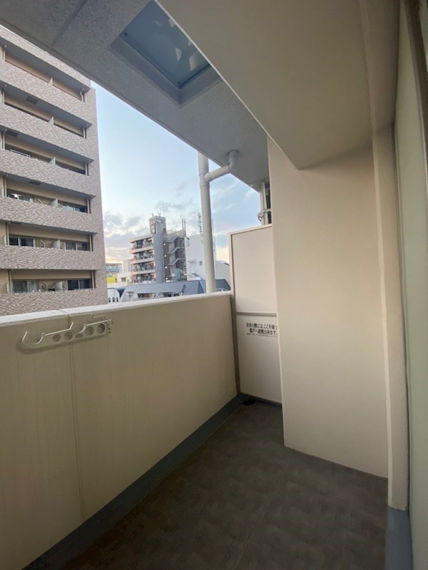 エステムコート難波サウスプレイスVエレージュのバルコニー|広々としたバルコニーです