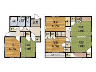 【間取り】 | 桐野貸家