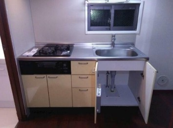 【キッチン】 | グランデュール永福 | グリル付き２口コンロ。