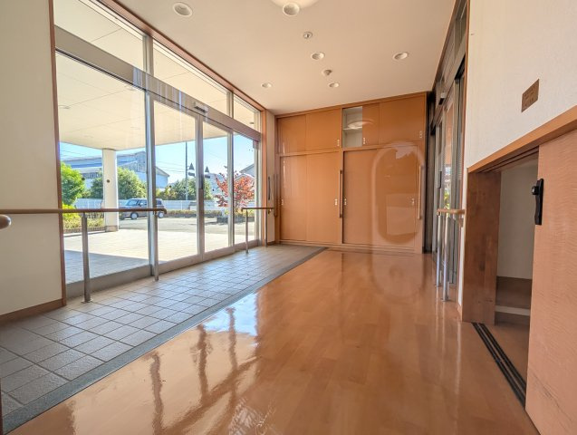 津山市二宮　デイサービス跡のエントランス