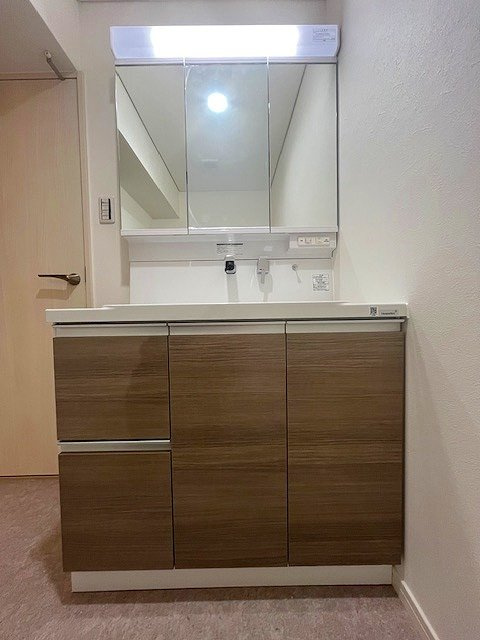 サンロイヤル箕面コスモ1号館の独立洗面台