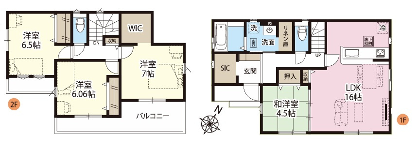上尾市上25期全1棟の前面道路含む現地写真