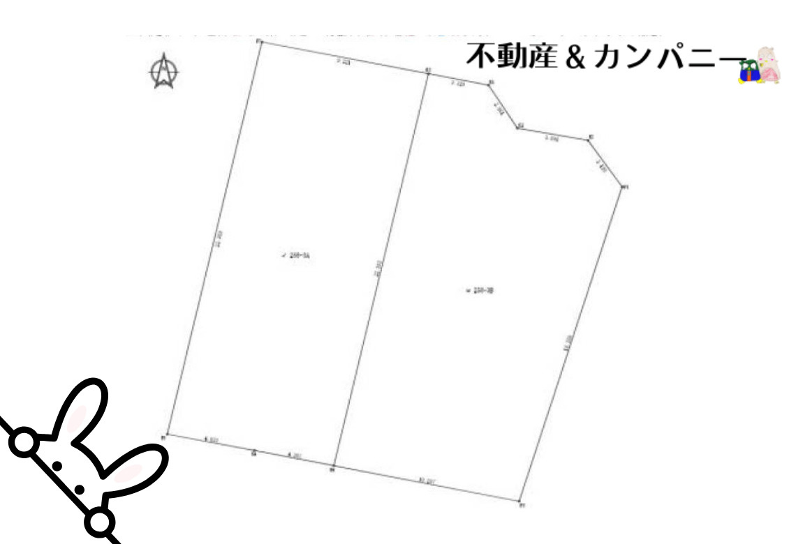 松山市畑寺３丁目の売地の土地図