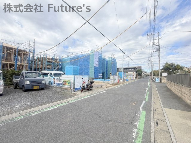 三郷市彦糸1丁目　新築戸建　全5棟　5号棟の前面道路含む現地写真|前面道路含む現地写真です。