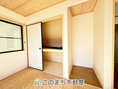 【収納】 | 宇都宮市鶴田３丁目戸建 | 和室の収納スペースは中棚が付いてますので、お布団をしまうのに最適です♪
