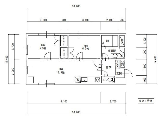 シティライフ赤塚の間取り