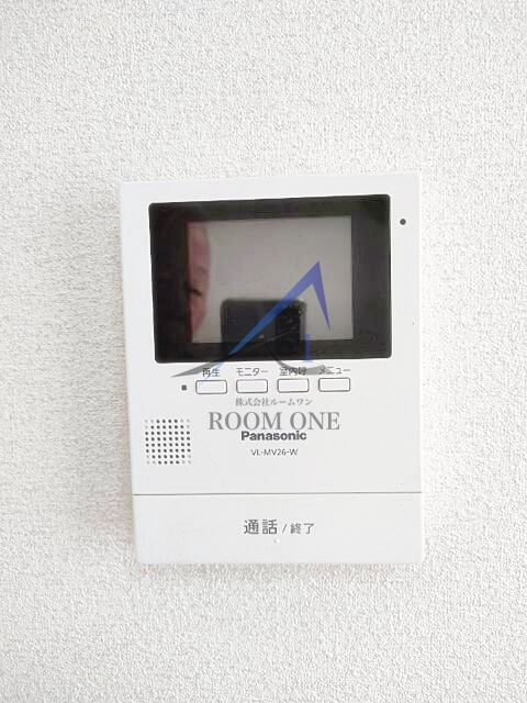 アーバンハイツＤのセキュリティ|モニター付きインターホンです。