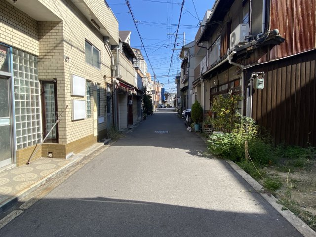 大阪市城東区鴫野東3丁目の前面道路含む現地写真
