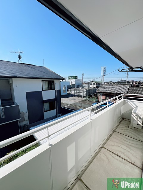 シャンピア柴田　A棟のバルコニー