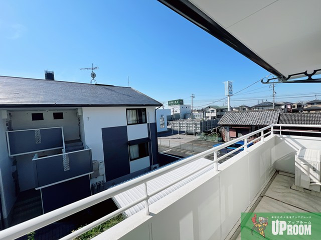 シャンピア柴田　A棟のバルコニー