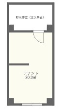 大阪市城東区永田４丁目の店舗事務所の間取り