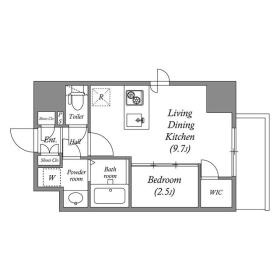 ＡＦＦＬＵＥＮＣＥ難波ＥＡＳＴの間取り