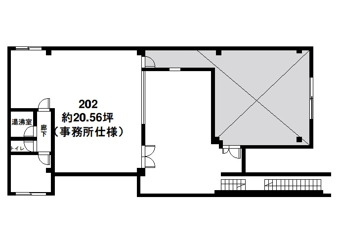 三条通り店舗の間取り