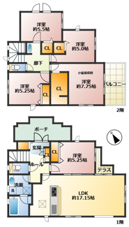 【間取り】 | 東村山市久米川町1丁目新築戸建