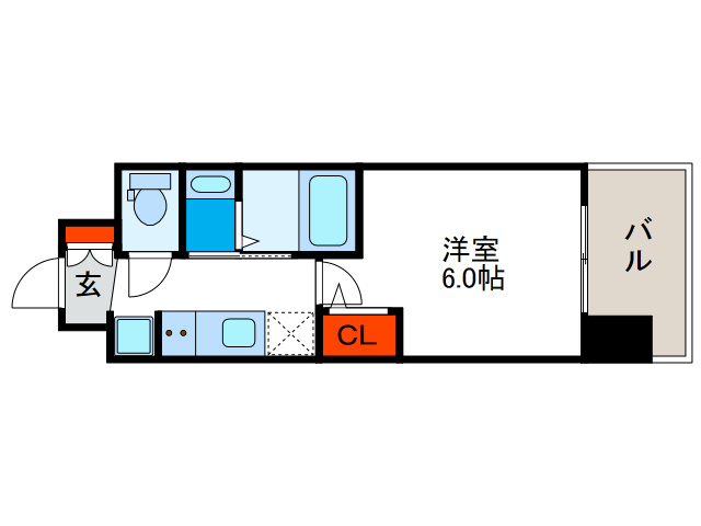 エステムコート大阪WESTⅡの間取り