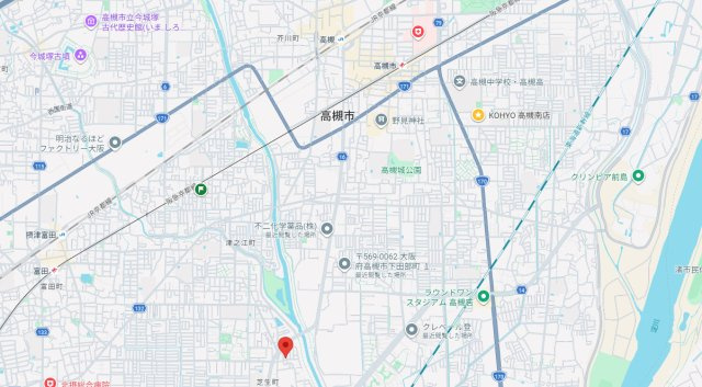 水谷貸家の地図