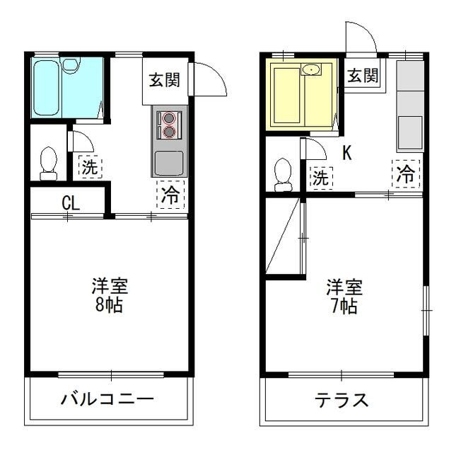 サンフラワーＡＢ棟の間取り