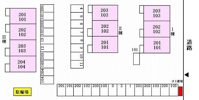 アバンツァート　富里Ⅱの区画図