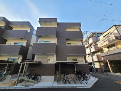 【外観】 | フジパレス下新庄駅東１番館 | シンプルなデザインの外観です