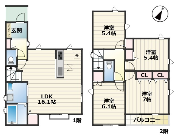 MIRASUMO名東区山の手31801②｜名古屋市の戸建ならホームアップのキッチン|【売主施工例】キッチンには食器洗浄乾燥機完備