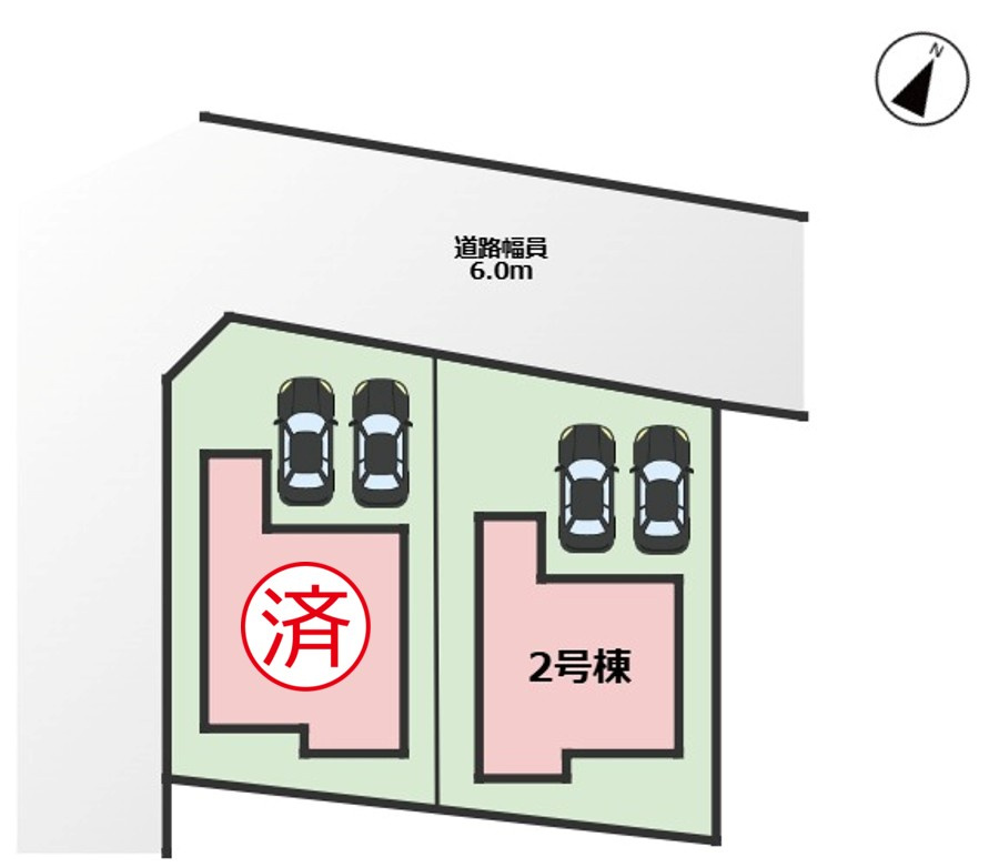MIRASUMO名東区山の手31801②｜名古屋市の戸建ならホームアップの区画図