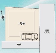 西東京市中町5丁目　新築一戸建　西武新宿線　東伏見の区画図