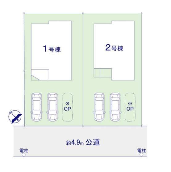 【区画図】 | 糟屋郡篠栗町和田2丁目2期　2号棟（全2棟）【仲介手数料無料・0円】 | 区画図です。2号棟