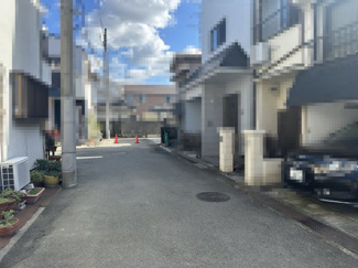 【前面道路含む現地写真】 | 北余部　売土地 | ららぽーと堺まで徒歩１９分ですので、休日のお出かけや普段のお買い物にも便利ですね！