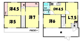 【間取り】 | 中尾町戸建て