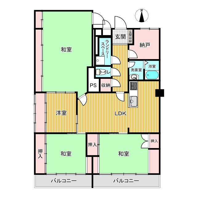コーポ宇奈月の間取り