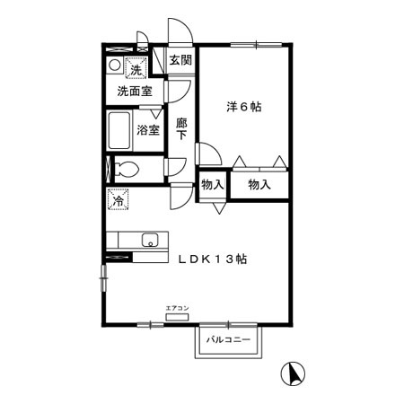 【間取り】 | クレール四季彩の丘　七番館