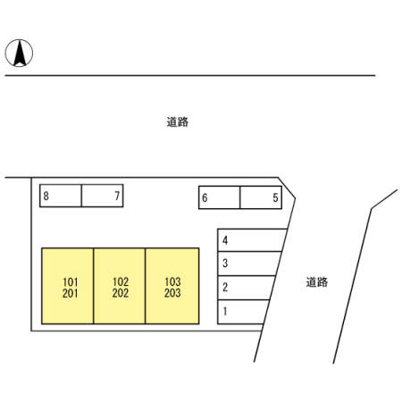 リッツハウス古川の区画図