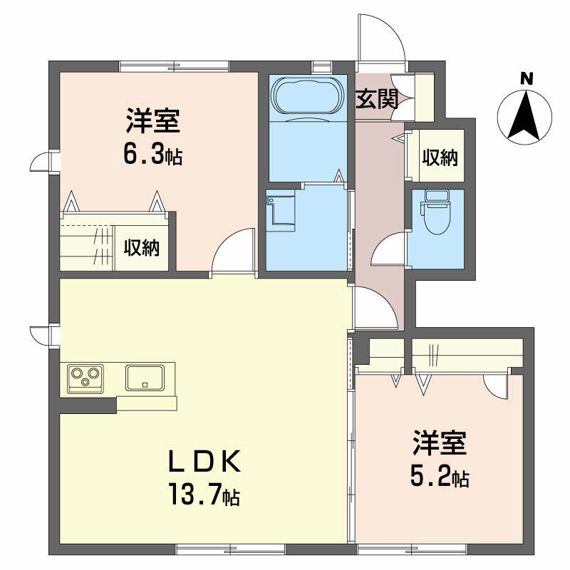 シャーメゾン フォルトゥーナの間取り