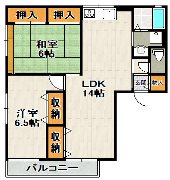 ラーク加茂の間取り
